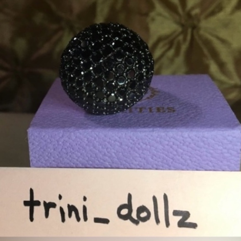 RARITIES Carol Brodie Black Spinel Ring NWT